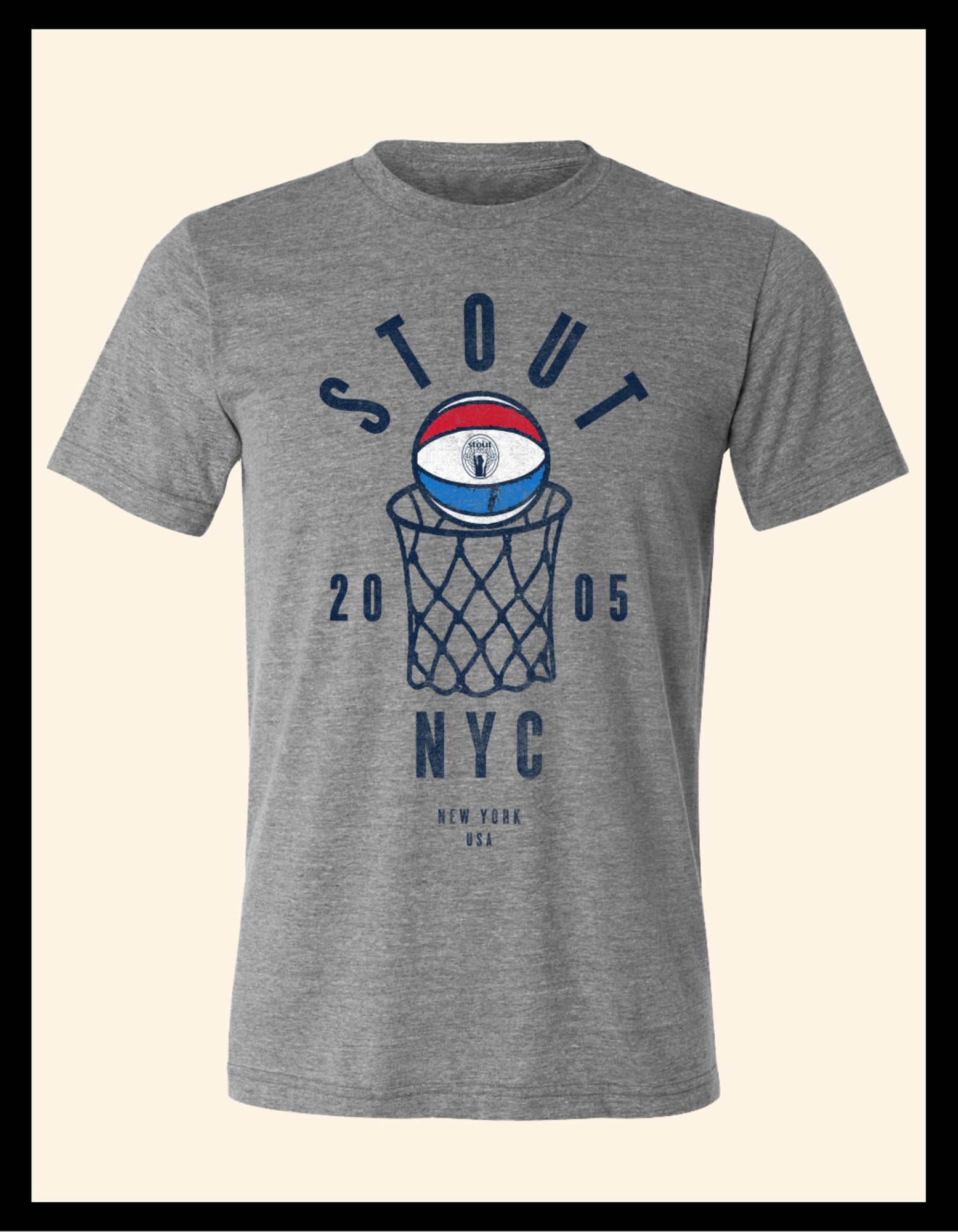 Grey Basketball Tee