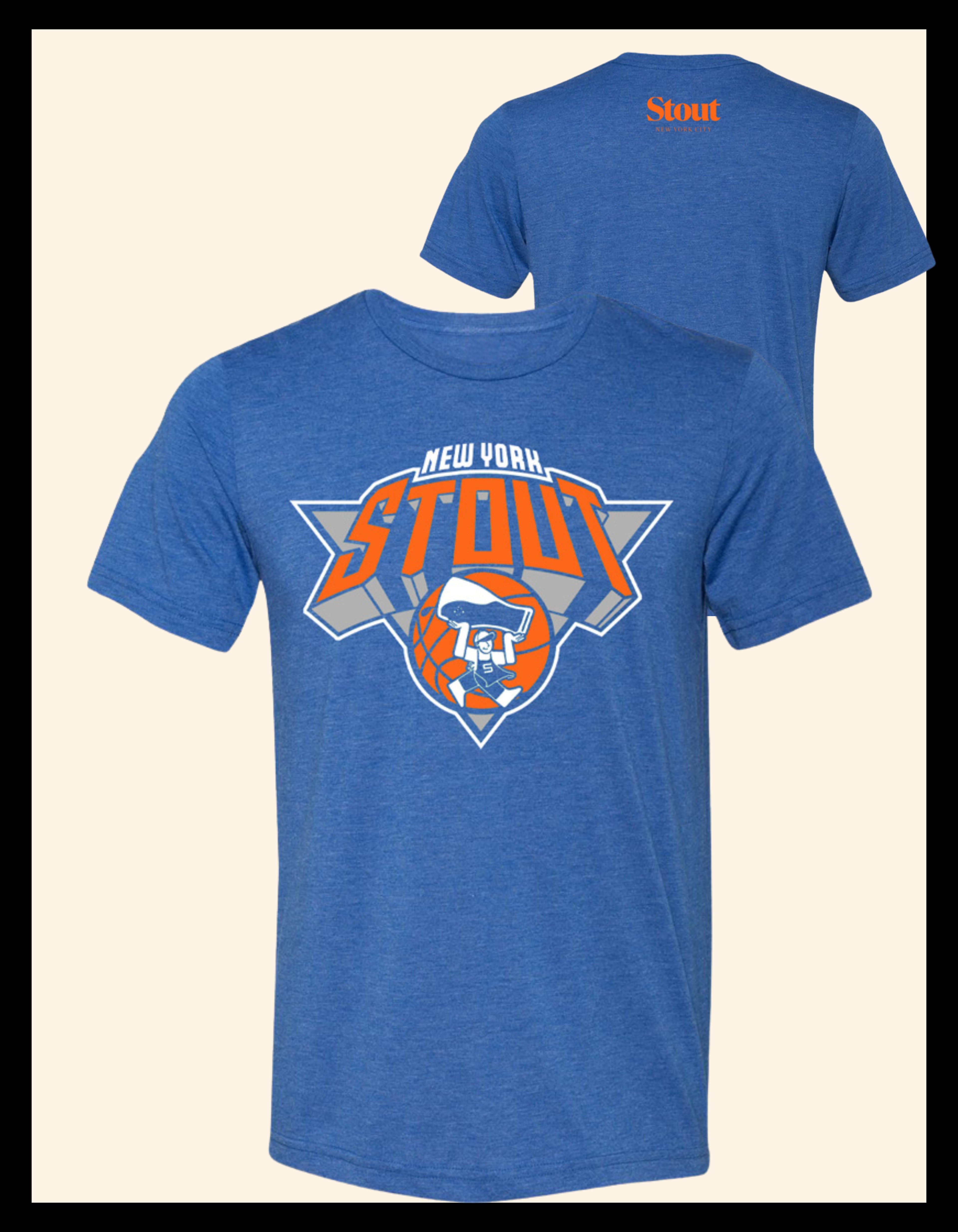 Blue & Orange Basketball Tee