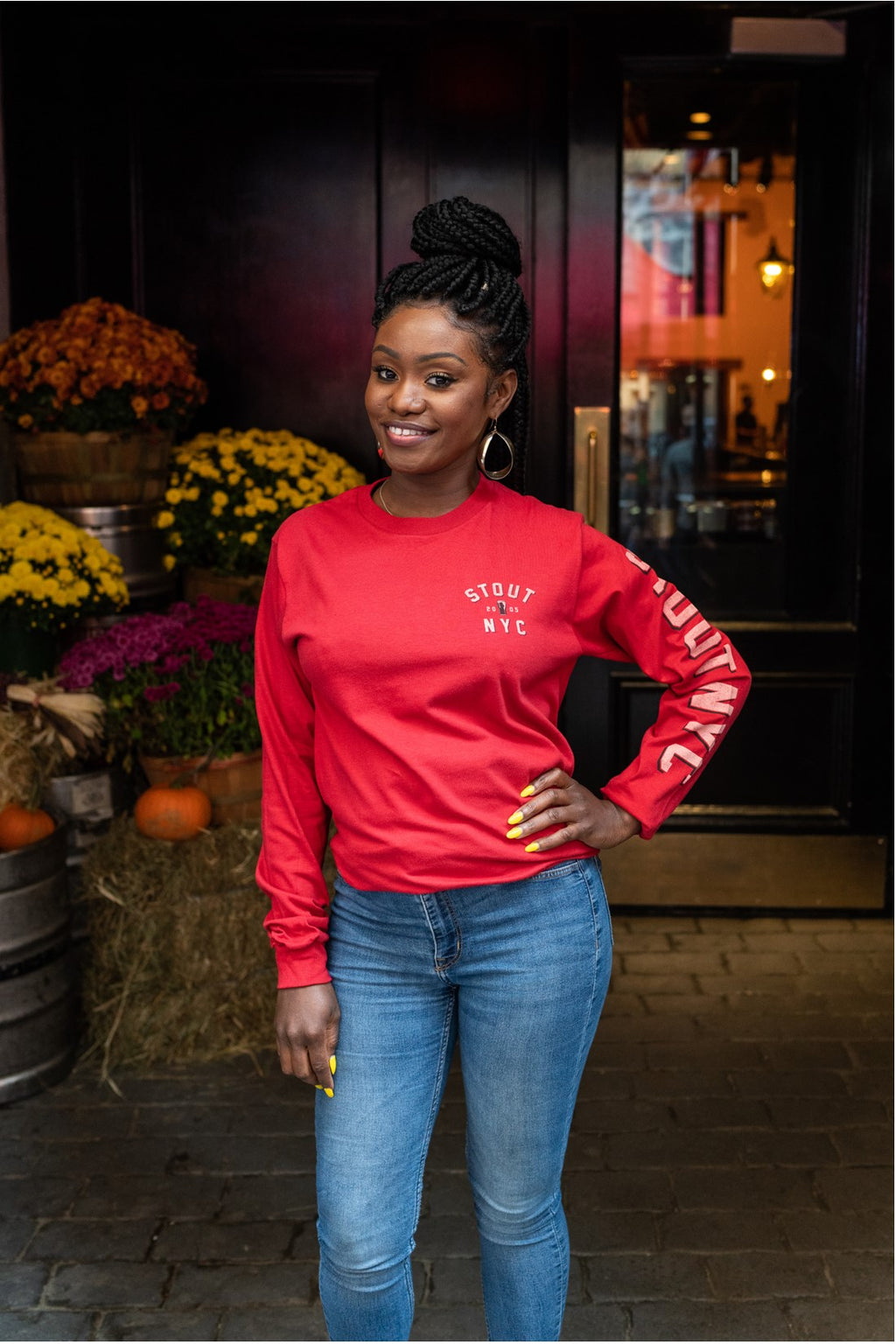 Wedge Varsity Left Sleeve ~ Long Sleeve Tee