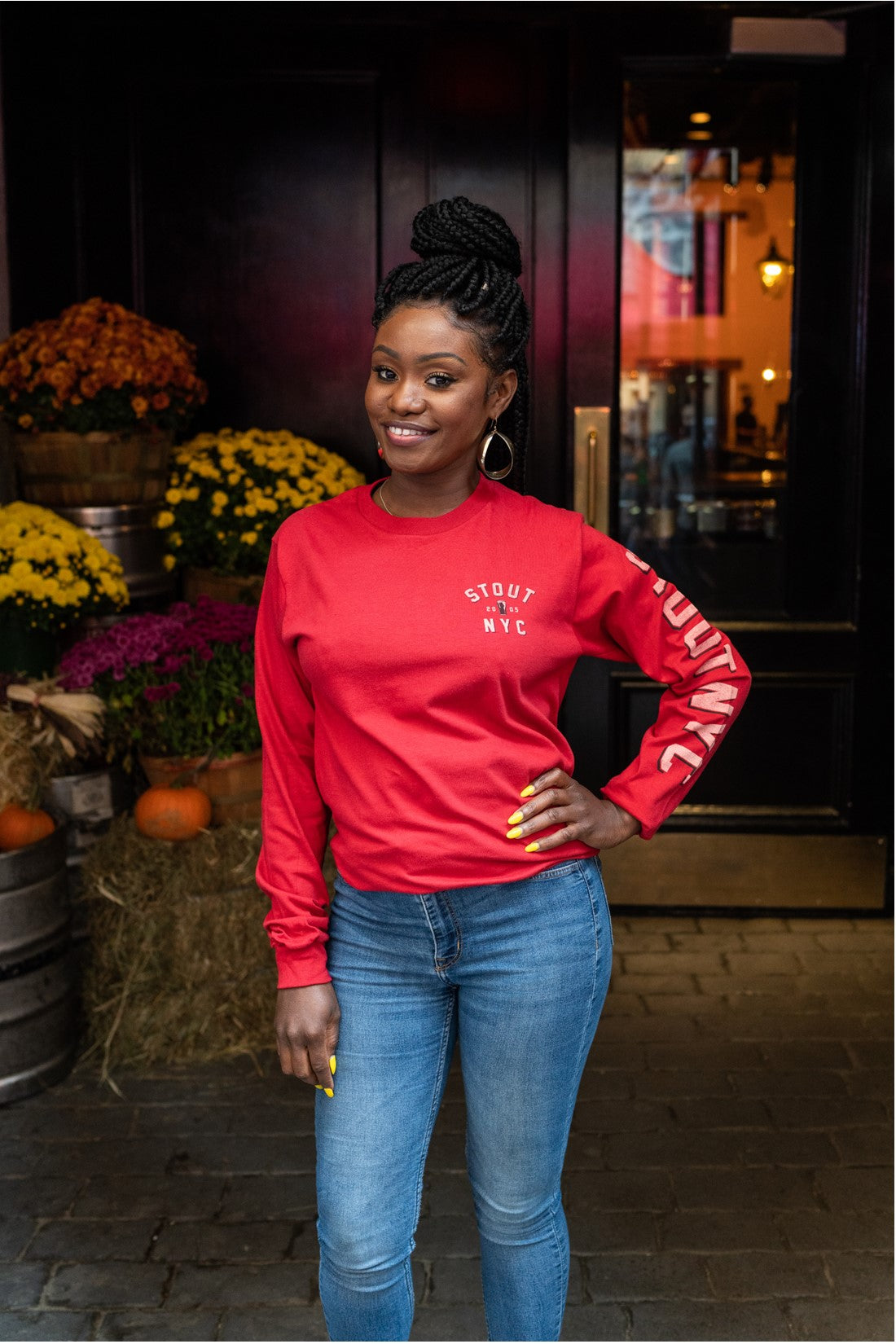 Wedge Varsity Left Sleeve ~ Long Sleeve Tee