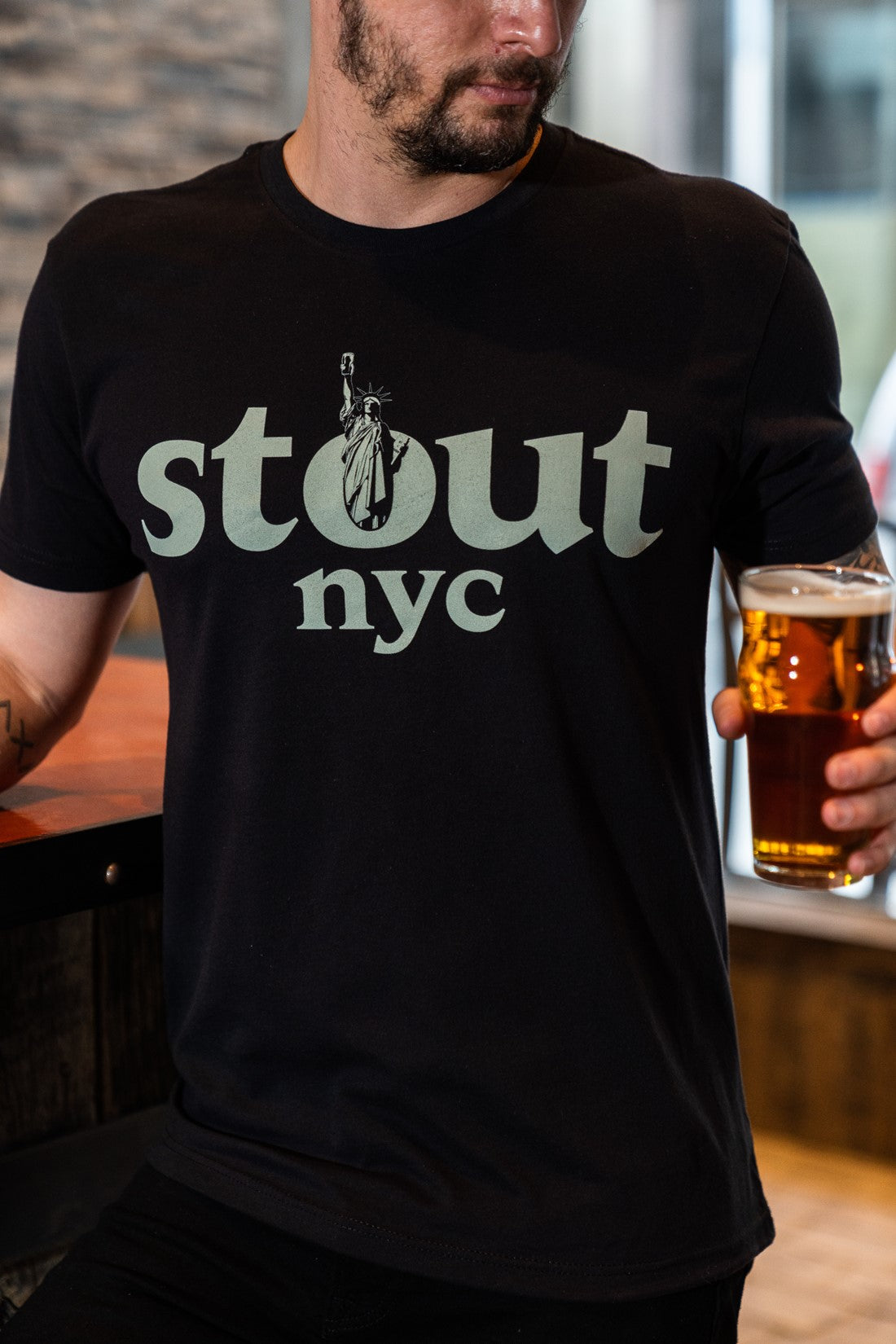 Lady Liberty ~ Black Short Sleeve Tee