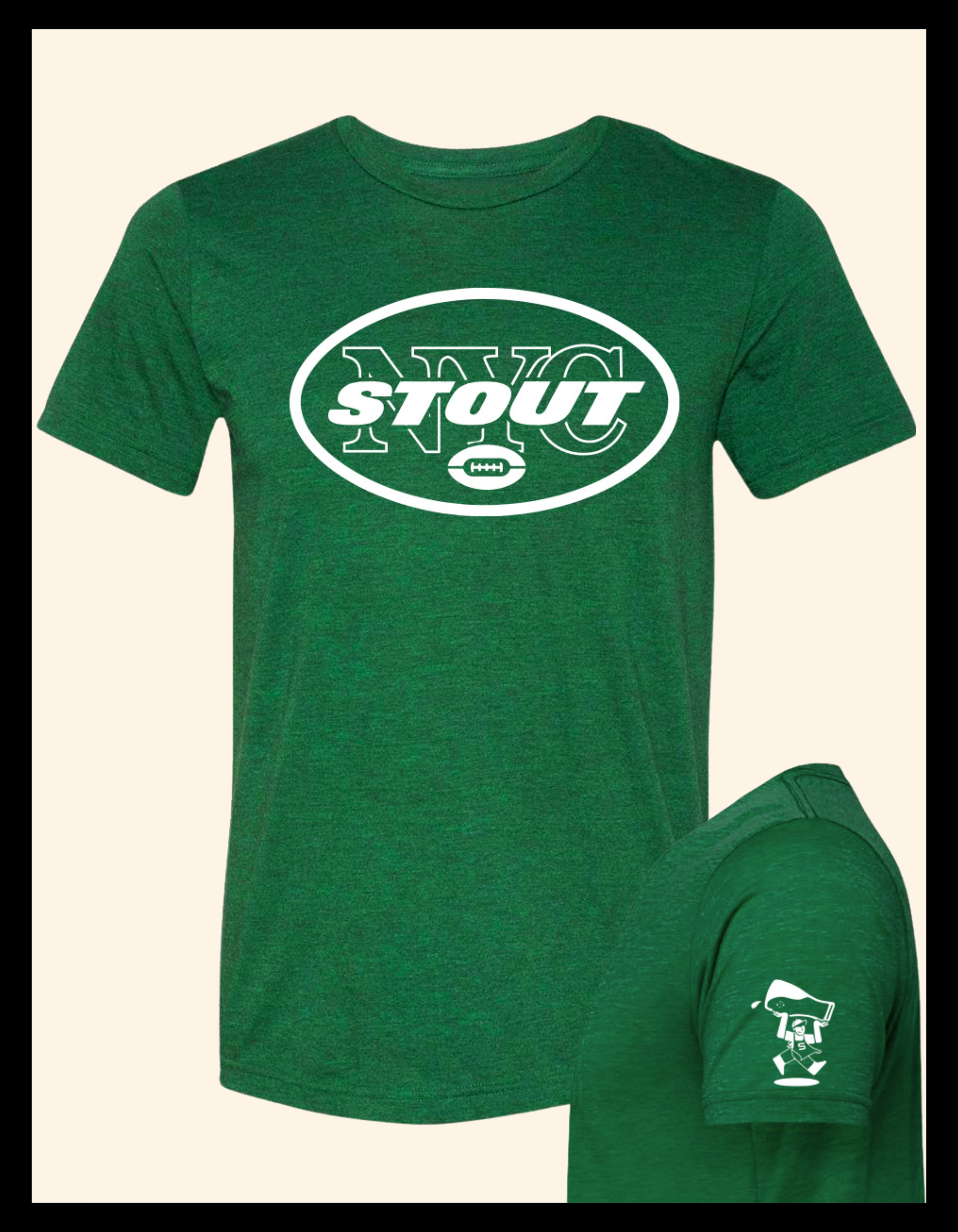 Green Football Tee