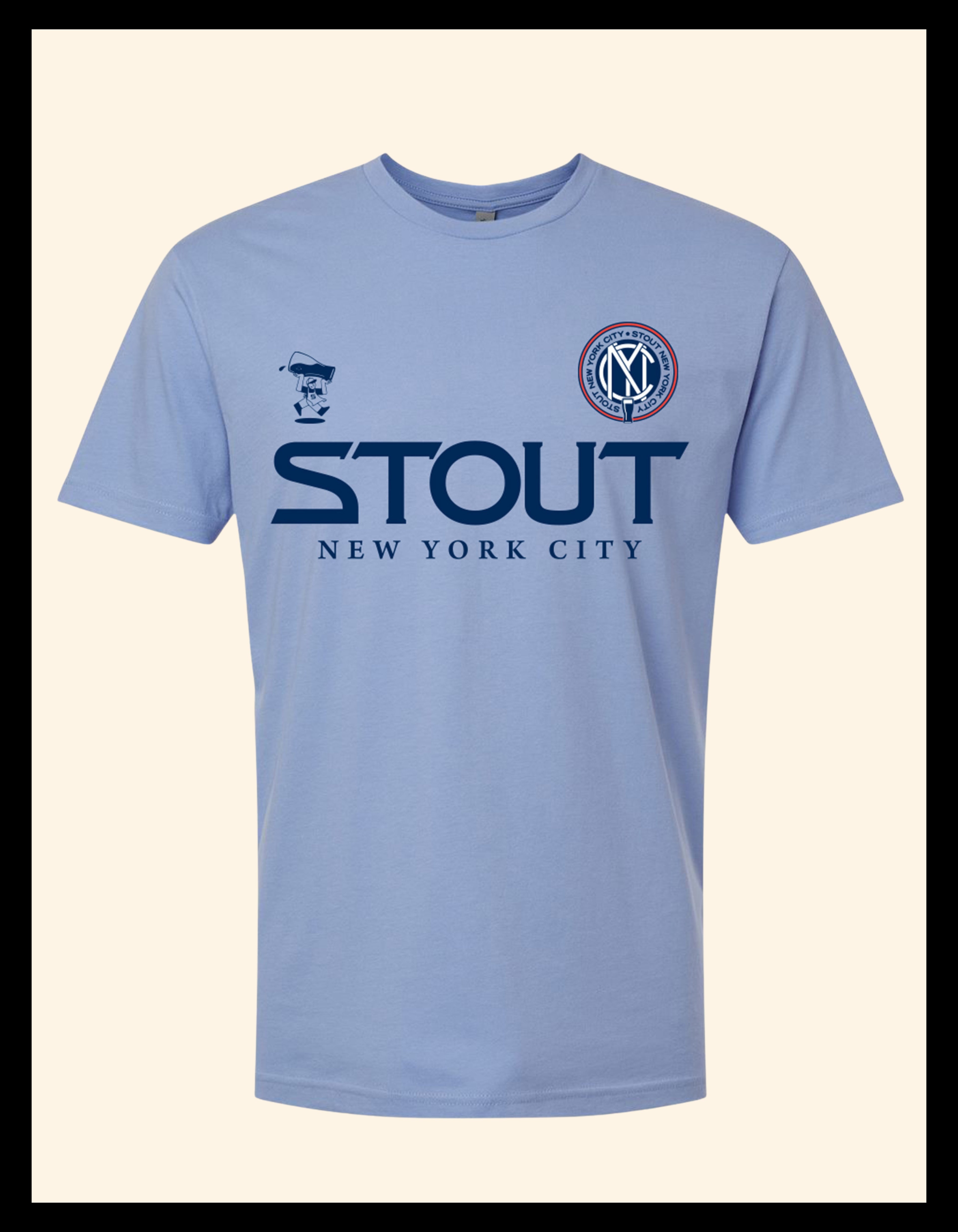 Light Blue Stout Soccer Tee