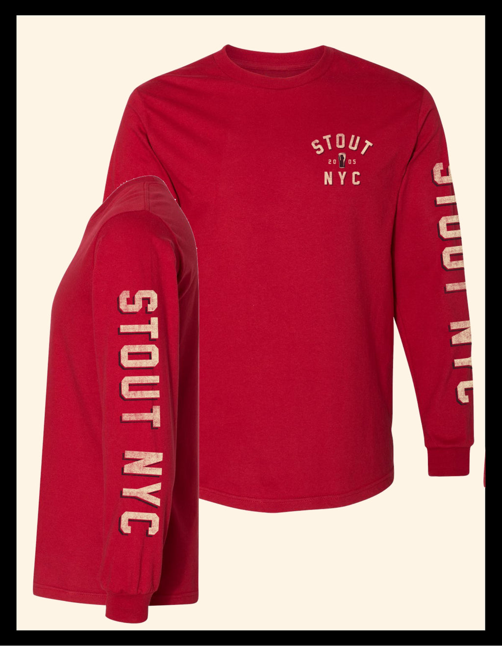 Wedge Varsity Left Sleeve ~ Long Sleeve Tee