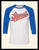 Stout Baseball 3/4 Sleeve Blue & Orange - Raglan