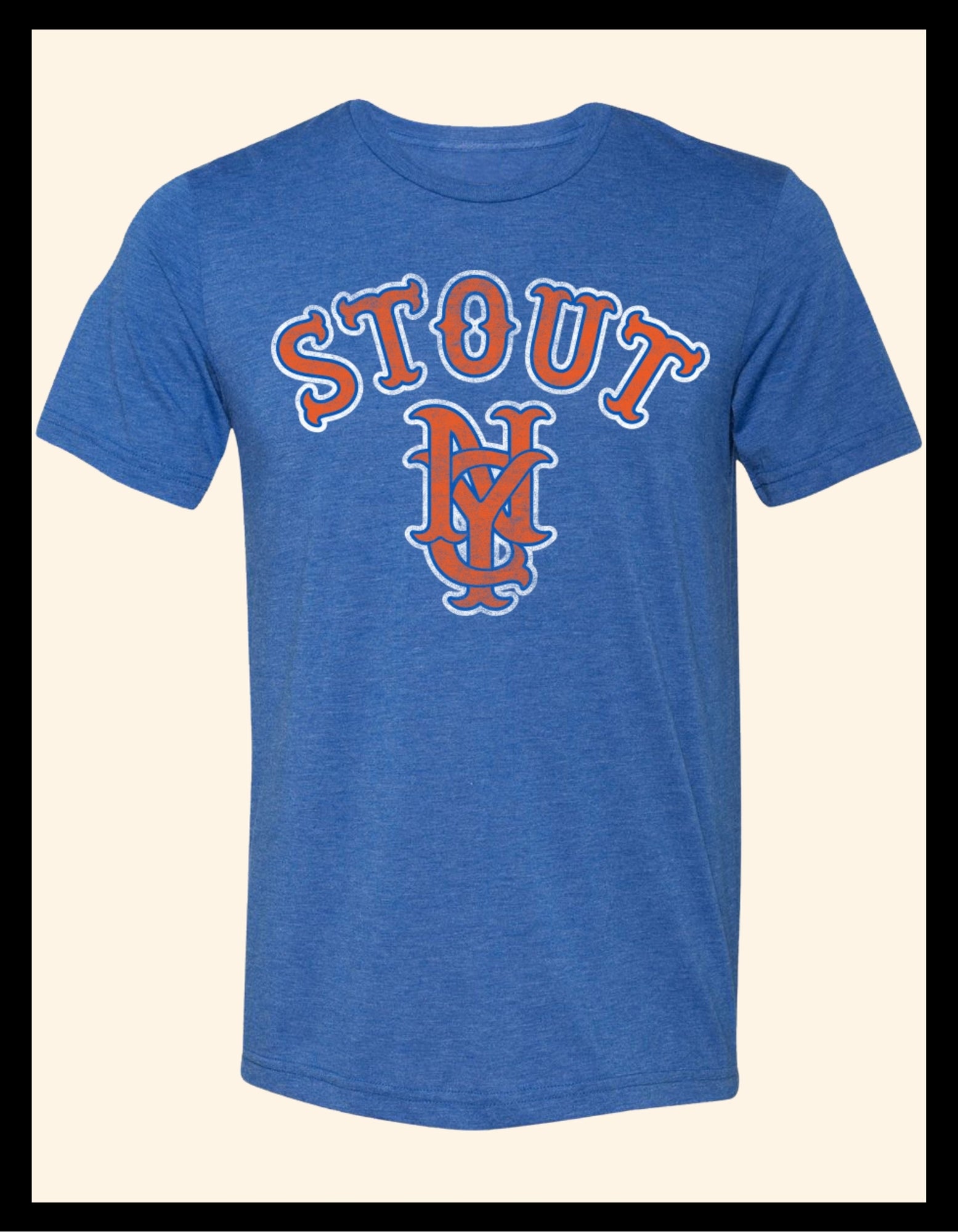 Stout Interlock - Blue & Orange Tee