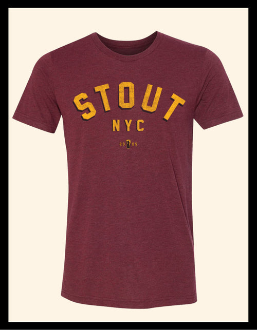 Varsity Arch ~ Maroon Short Sleeve Tee